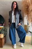 Benatar Pleat Shoulder Jacket Coffee Bean